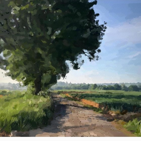 Morning Track painting by Basho